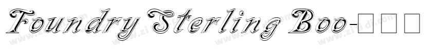 Foundry Sterling Boo字体转换